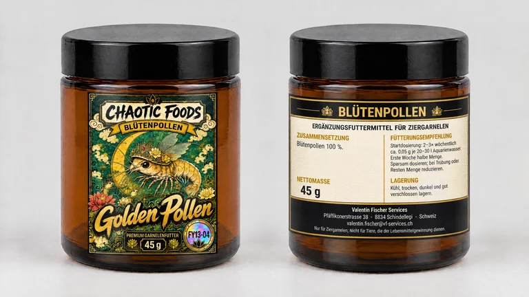 Packaging draft of BLÜTENPOLLEN, 45 g, front and back