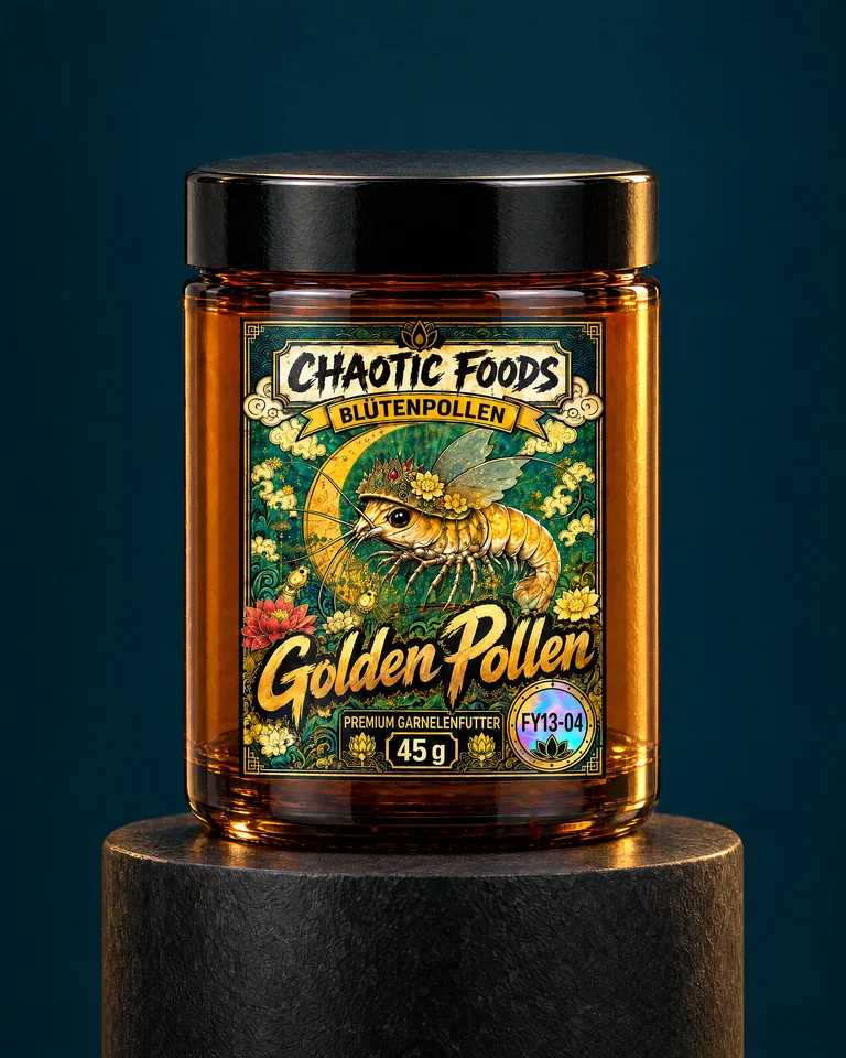 BLÜTENPOLLEN, Golden Pollen, 45 g – KI-Verpackungsvisualisierung
