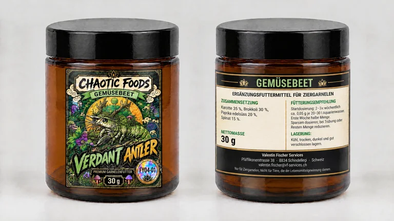 Packaging draft of GEMÜSEBEET, 30 g, front and back